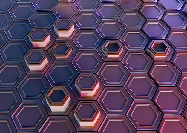 Hex strukturierter Hintergrund für die Vernetzung