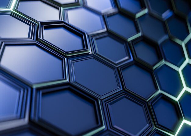 Hex-Texturerter Hintergrund für Netzwerke