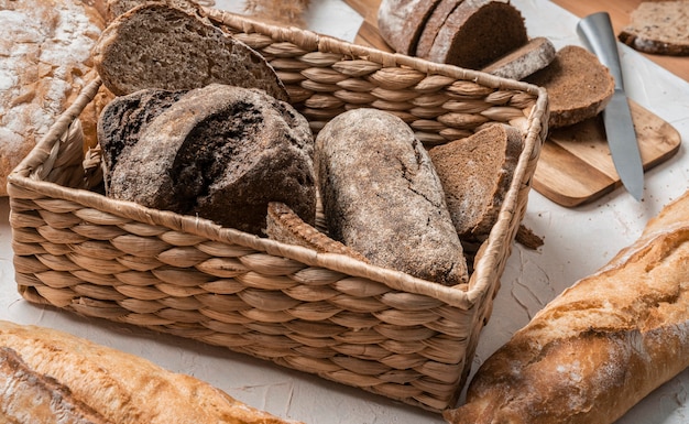 High View Brot im Korb