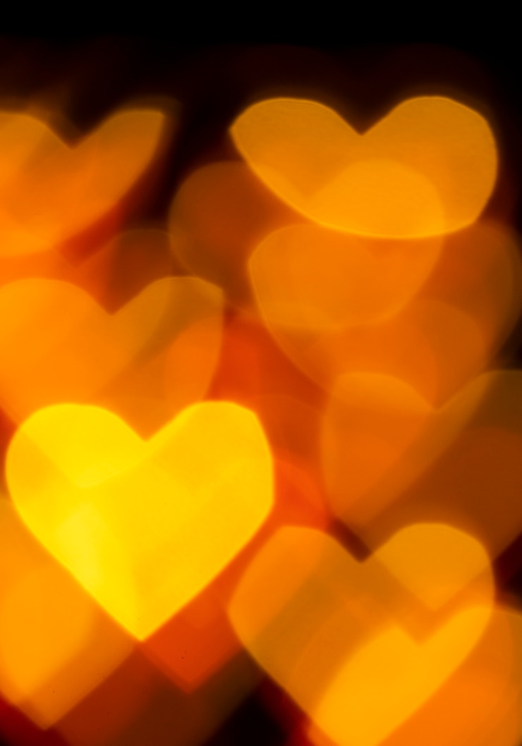 Kostenlose Foto hintergrund bokeh rote herzen