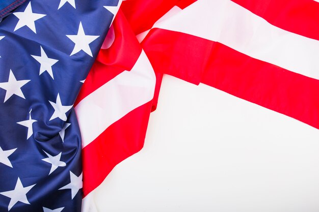Hintergrund der amerikanischen Flagge mit Exemplar