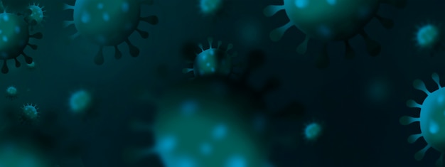 Hintergrund der Coronavirus-Infektion mit Speicherplatz
