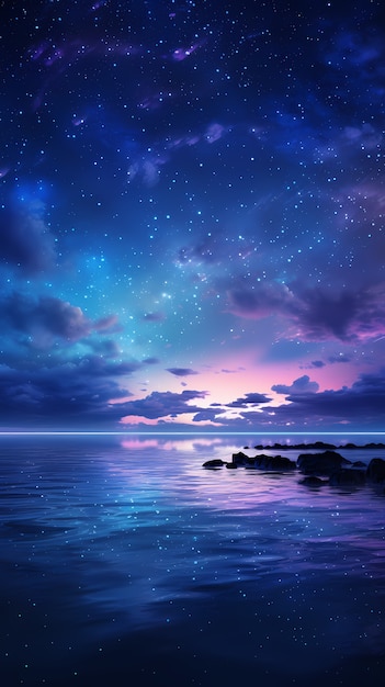 Hintergrund der Galaxie im Fantasy-Stil