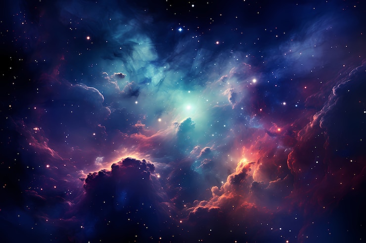 Kostenlose Foto hintergrund der galaxie im fantasy-stil