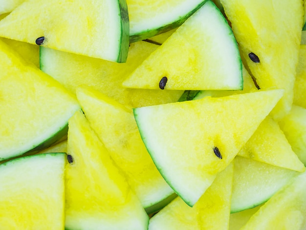 Hintergrund der gelben Wassermelone