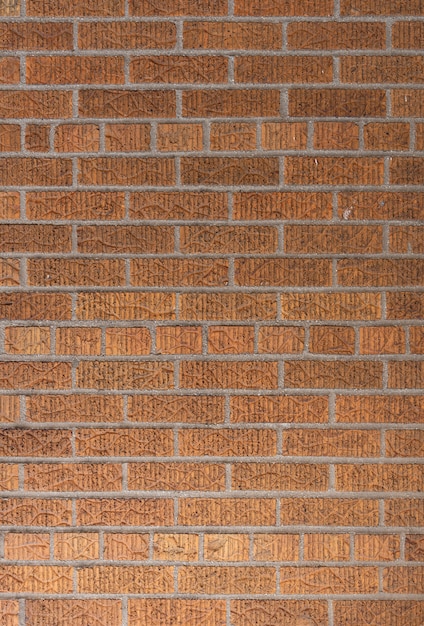 Hintergrund der Mauer aus braunen Ziegelsteinen