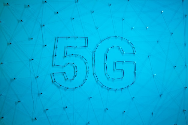 Hintergrund der modernen Technologie 5g