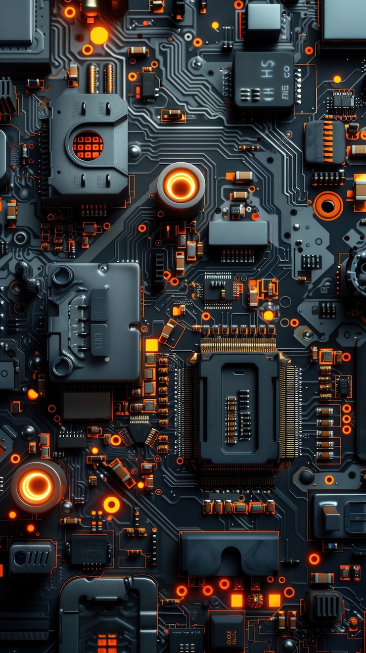 Kostenlose Foto hintergrund der motherboard-schaltung