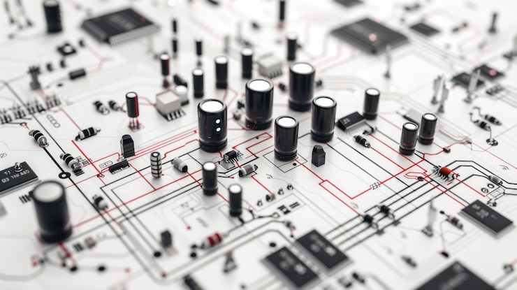 Kostenlose Foto hintergrund der motherboard-schaltung