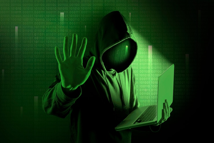 Kostenlose Foto hintergrund des matrix-hackers