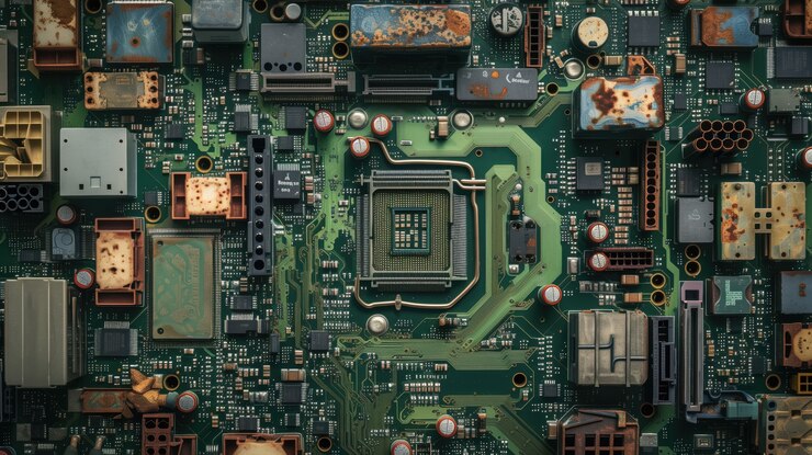 Kostenlose Foto hintergrund des motherboards