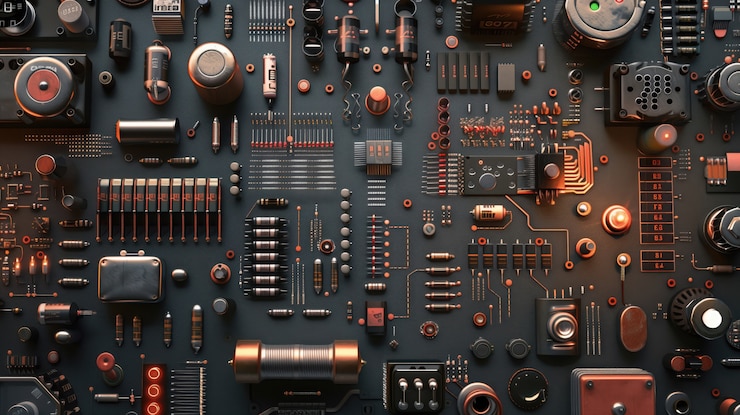 Kostenlose Foto hintergrund des motherboards