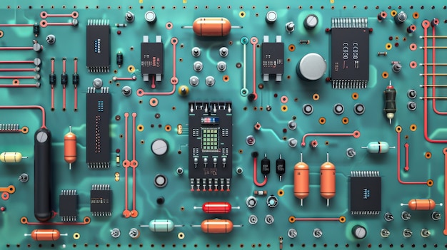 Hintergrund des Motherboards
