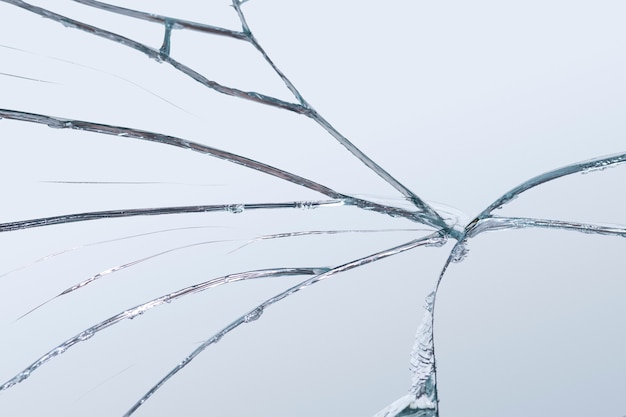 Hintergrund des realistischen Cracked-Glas-Effekts