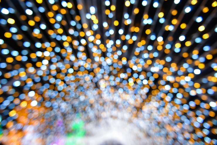 Hintergrund mit bunten Lichtern