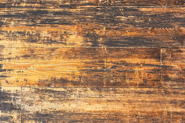 Hintergrund von alten Holzplatten an der Wand