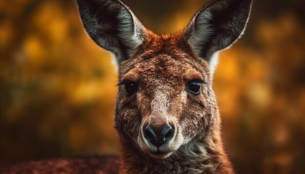 Hirschohr im Fokus Naturruhe eingefangen von KI generiert