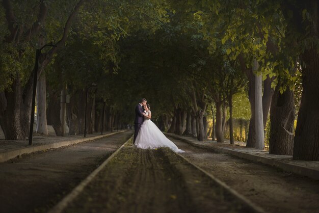 Hochzeit von Braut und Bräutigam