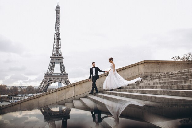 Hochzeitspaare in Frankreich