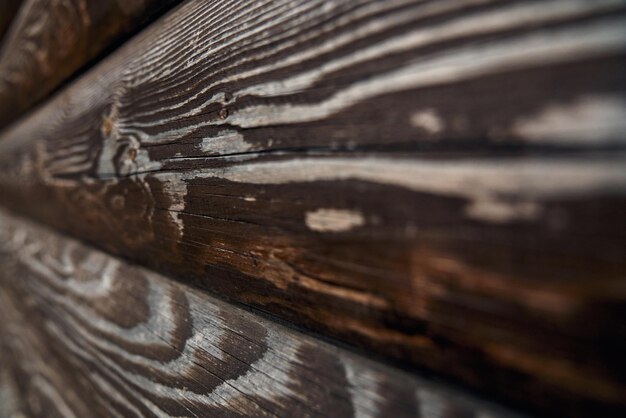 Kostenloses Foto hölzerne beschaffenheit der seitenansicht der braunen planken