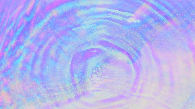 Kostenloses Foto holographischer lila wasserwellenhintergrund