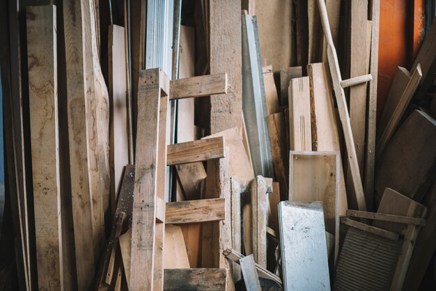 Holz in der Werkstatt