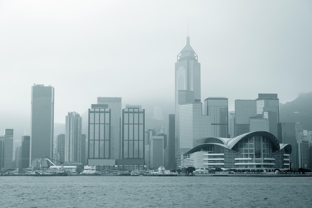 Kostenloses Foto hongkong schwarz und weiß