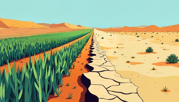 Illustration der globalen Erwärmung