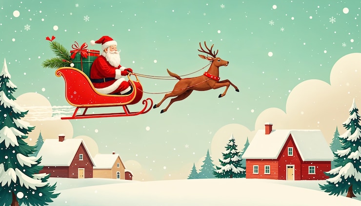 Kostenlose Foto illustration der weihnachtsfeier