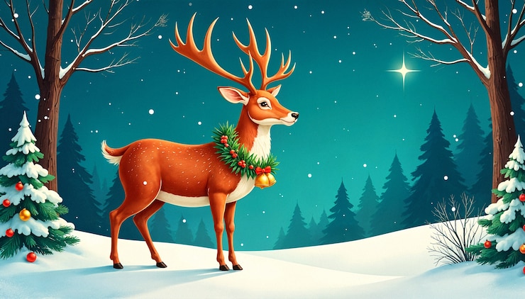 Kostenlose Foto illustration der weihnachtsfeier