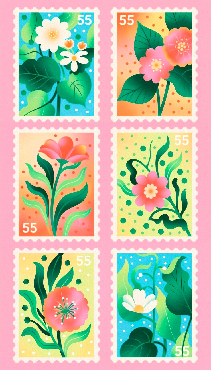 Kostenlose Foto illustration von blumenmarken