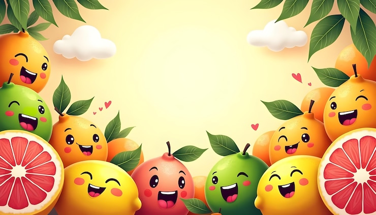 Kostenlose Foto illustration von süßem gemüse und obst