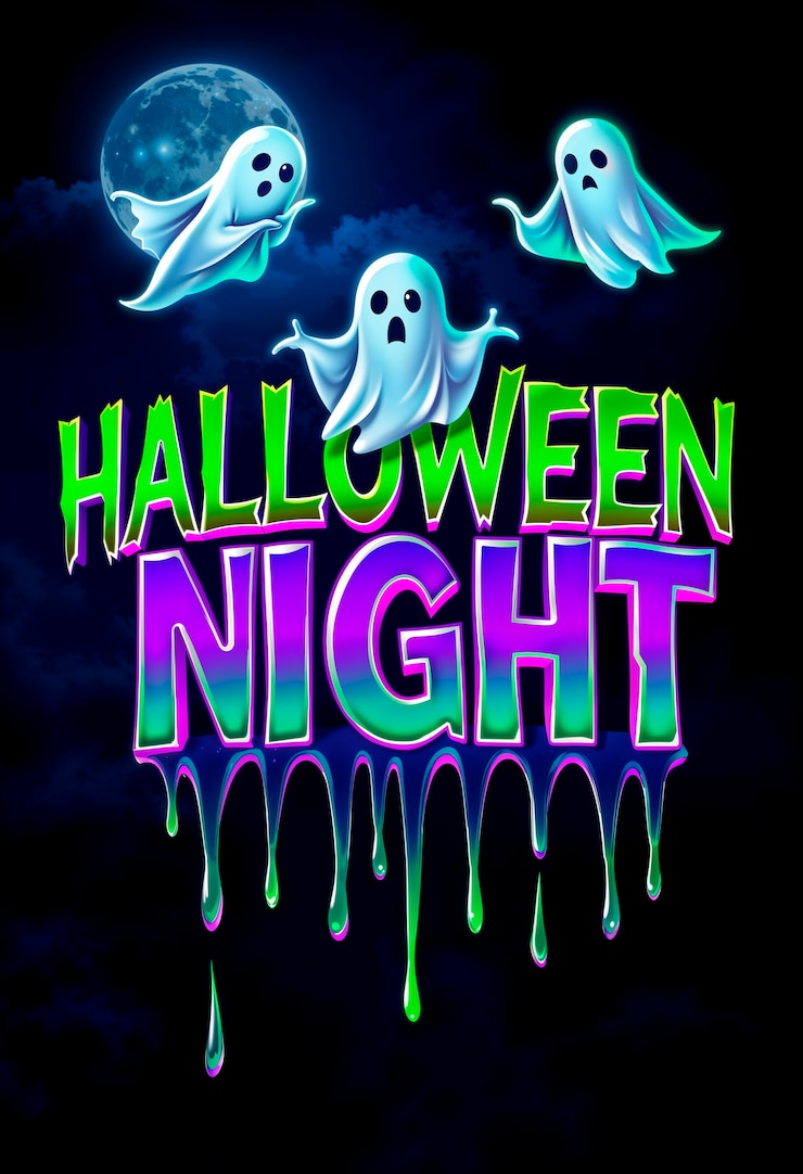 Kostenlose Foto illustrationsplakat für eine halloween-party