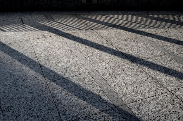 Im Freien abstrakter Schatten bei Tageslicht