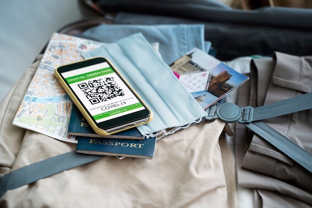 Impfpass für die Reise vorbereitet