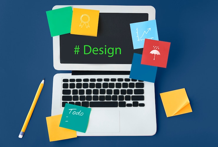 Kostenlose Foto inhaltsgrafik des webdesign-codierungsprogramms