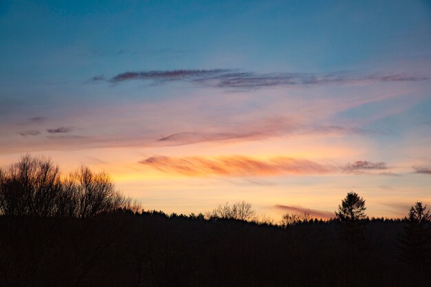 Inspirierende Aussicht auf das Morgenlicht