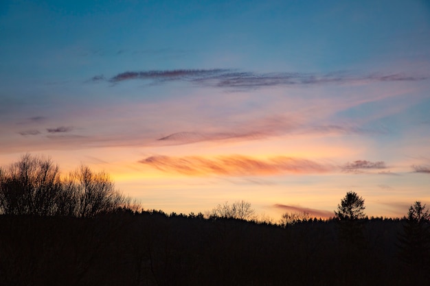 Inspirierende Aussicht auf das Morgenlicht