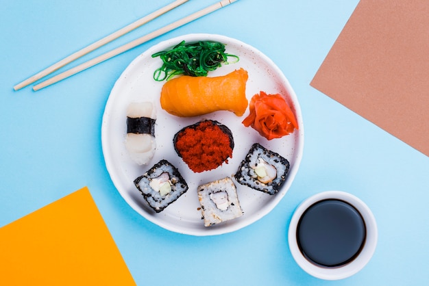 Kostenloses Foto internationale feier zum sushi-tag