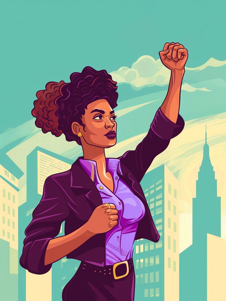 Kostenlose Foto internationale frauentag und gleichberechtigte rechte im digitalen kunststil
