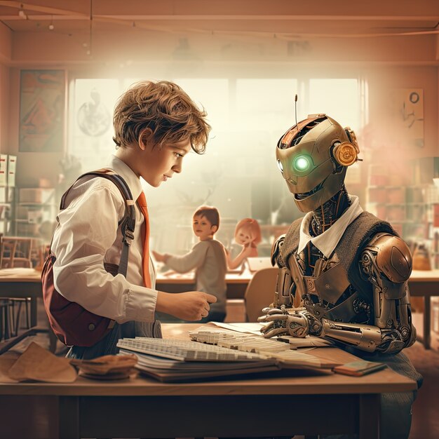 Internationaler Tag der Bildung im futuristischen Stil
