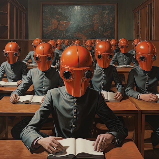 Internationaler Tag der Bildung im futuristischen Stil