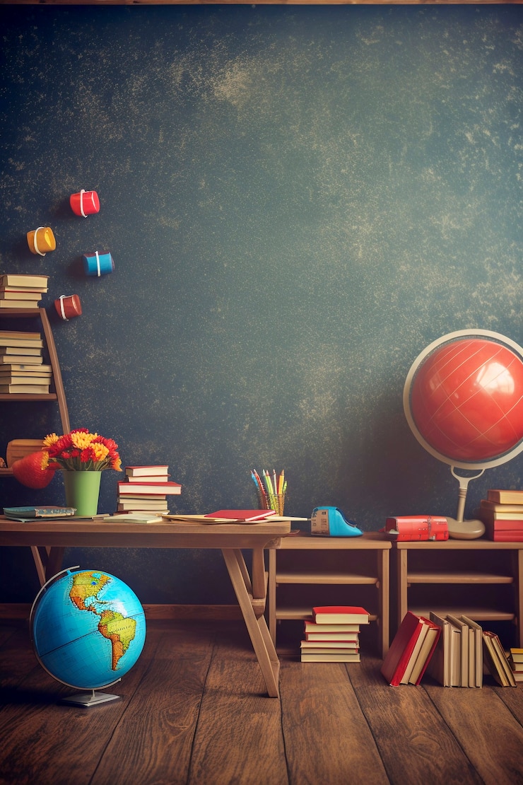 Kostenlose Foto internationaler tag der bildung mit büchern