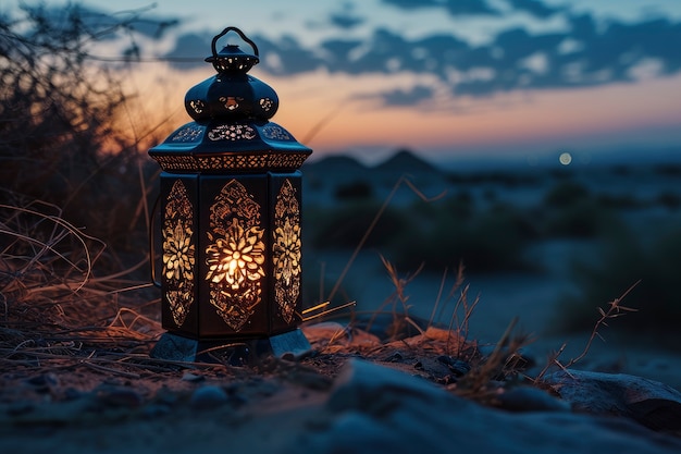 Islamischer Stil Lantern Design für Ramadan Feier mit Kopierplatz