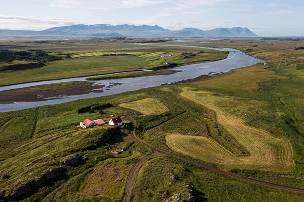 Island Landschaft der schönen Ebenen