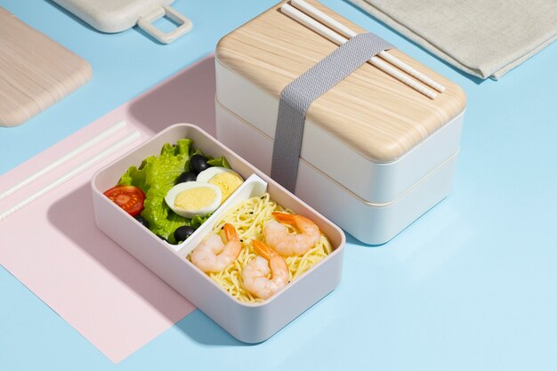 Japanische Bento-Box-Anordnung