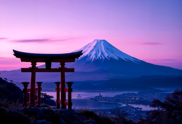 Japanische Fantasie-Landschaft