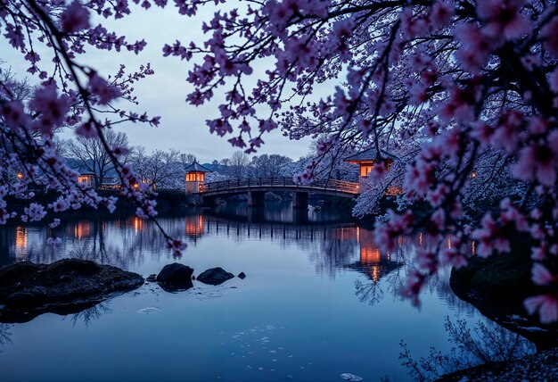 Japanische Fantasie-Landschaft
