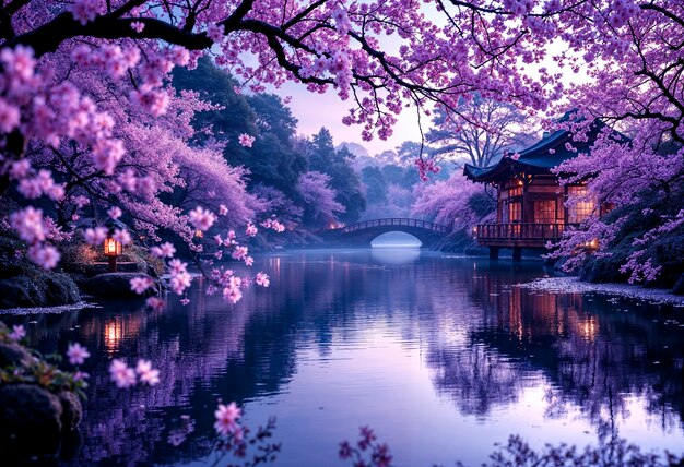 Japanische Fantasie-Landschaft