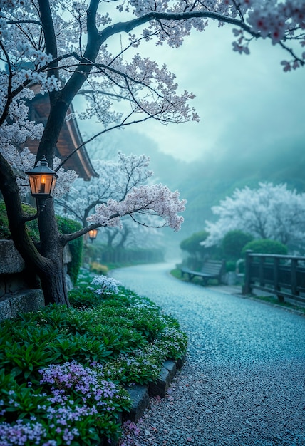 Japanische Fantasie-Landschaft